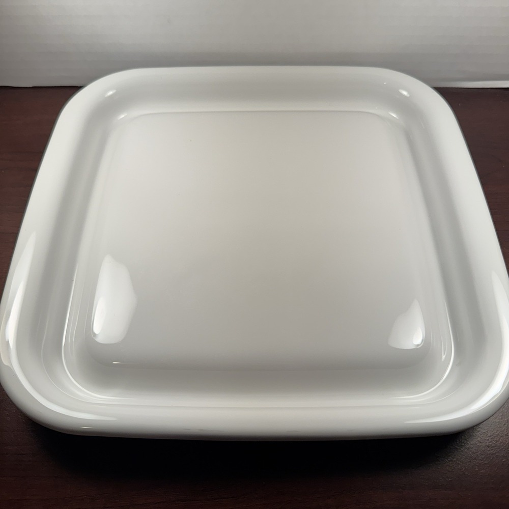 Vintage Corning Ware Microwave Browning & Searing Grill MW-2 White 12"x11.5" USA